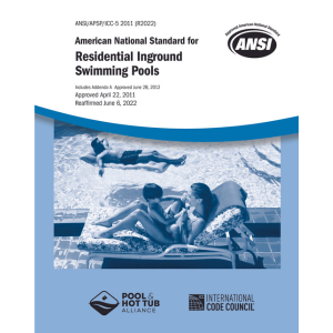 Pool & Hot Tub Alliance Welcomes Public Comments on Revisions to PHTA/ICC-5 Standard for Residential Inground Swimming Pools